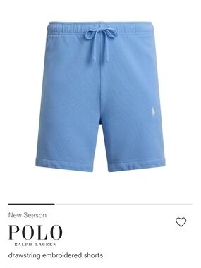 BNWT U.S Polo Assn  Men's Light Blue Drawstring Shorts With Matching Shirt.